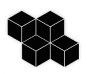 Плитка Paradyz Uniwersalna Mozaika Prasowana Romb Hexagon Nero
