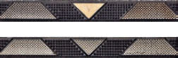 Плитка IMPERIALE BORDO NERO GPV652 ФРИЗ