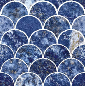Плитка Atlas Concorde Marvel Fan Ultramarine 9MFM Мозаика 290Х292