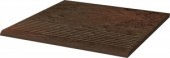 Плитка SEMIR BROWN STOPNICA RYFLOWANA PROSTA STRUKTURALNA