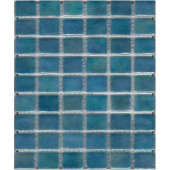 Плитка Мозаика АкваМо Blue Worn (Присыпка+Перламутр) 31,7х31,7