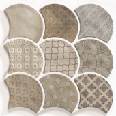 Плитка Realonda Ceramica Scale Boho Taupe Стена-Пол