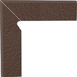 Плитка CLOUD BROWN DURO COK0L SCHODOWY DWUELEMENTOWY LEWY