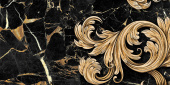 Плитка Golden Tile Saint Laurent Черный 9АС32 Декор