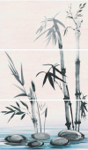 Плитка UTAKI-3 NEGRO ПАННО ИЗ 3ШТ