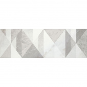 Плитка EVOLUTIONMARBLE RIV DECORO TANGRAM WHITE RHI 32,5X97,7 MM2D