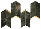 Плитка Atlas Concorde Marvel Chevron Brasil Green 9MCO Мозаика 170Х414