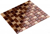 Плитка Мозаика Стеклянная Kotto Keramika GM 4054 C3 Brown d/Brown m/Structure