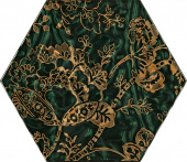 Плитка Paradyz Urban Colours Green Inserto Glass Heksagon C 171х198