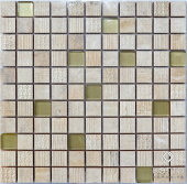 Плитка Мозаика Kotto Keramika СМ 3041 С2 Beige/Gold