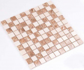 Плитка Мозаика Kotto Keramika СМ 3023 C2 beige/white