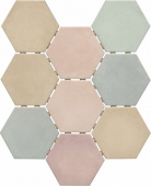 Плитка Kerama Marazzi Патакона Микс, Полотно Из 9 Частей 12Х10,4 SG1007N Стена 104Х120Х7