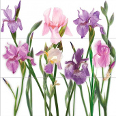 Плитка FLORA 7 IRYSY (3 ШТ. В КОМПЛ.) ПАННО