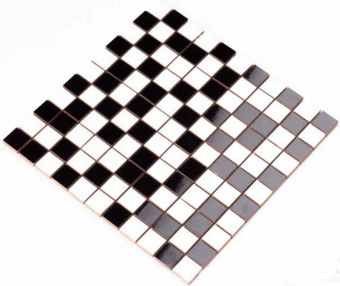 Плитка Мозаика Kotto Keramika СМ 3009 С2 black/white