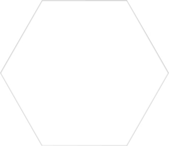 Плитка Codicer 95 Basic White Hex 25 Стена (Пол)