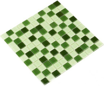 Плитка Мозаика Стеклянная Kotto Keramika GM 4029 C3 green d/green m/green w