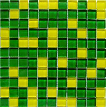 Плитка CRYSTAL YELLOW GREEN МОЗАИКА