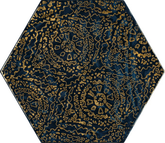Плитка Paradyz Urban Colours Blue Inserto Glass Heksagon A 171х198