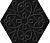 Плитка Itt Ceramic Flora Black Стена-Пол 230Х270