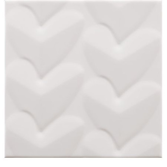 Плитка Pamesa Ceramica Agatha Mille Cuori Blanco Стена