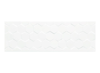 Плитка Ceramica Color Hexagon White Glossy Стена 250Х750