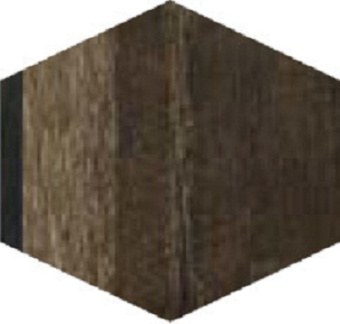 Плитка La Fenice Wowood Brown Esagona Rett Стена-Пол