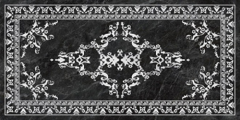 Плитка Kerama Marazzi Риальто Серый Тёмный Декорированный Лаппатированный SG592702R Стена-Пол 1195Х2385Х11