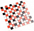 Плитка Мозаика Kotto Keramika СМ 3006 С3 red str./black str./white