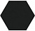 Плитка Itt Ceramic Hexa Black Стена-Пол 230Х270