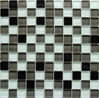 Плитка CRYSTAL BLACK GREY МОЗАИКА