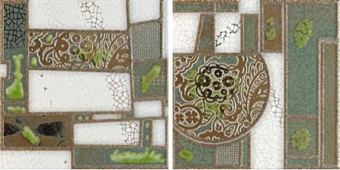 Плитка CONJUNTO GARDA VERDE (НАБОР 2 ШТ) ПАННО