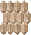 Плитка Ceramica Arte Bellante Wood Мозаика