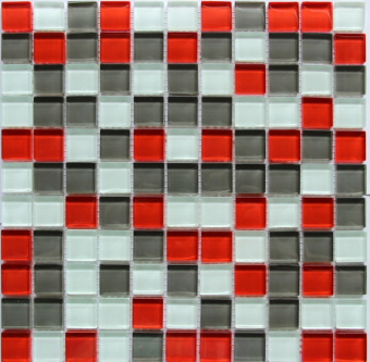 Плитка CRYSTAL RED GREY МОЗАИКА