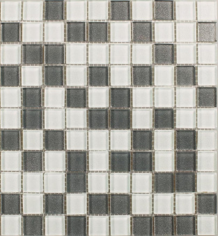Плитка SILVER WHITE GREY (6 ММ) МОЗАИКА