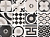 Плитка Fioranese Cementine B&W Mix Ret CBV20R