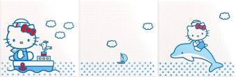 Плитка HELLO KITTY D060101 NAVY MIX3 ПАННО