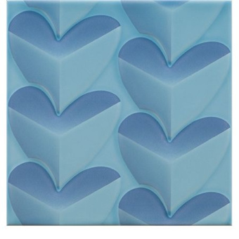 Плитка Pamesa Ceramica Agatha Mille Cuori Turquesa Стена