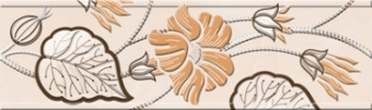 Плитка Golden Tile Карат Бежевый Е9131 Фриз 200x60
