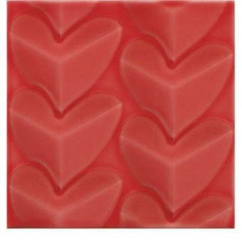 Плитка Pamesa Ceramica Agatha Mille Cuori Carmin Стена