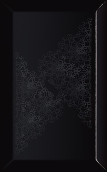 Плитка Paradyz Veo Nero Struktura Kafel Inserto Koronka Декор