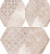 Плитка Cerlat Ginebra Hex Taupe Пол