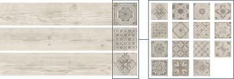 Плитка Elios Ceramica Decoro Maioliche White 210Х1205