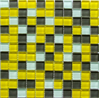 Плитка CRYSTAL YELLOW GREY МОЗАИКА