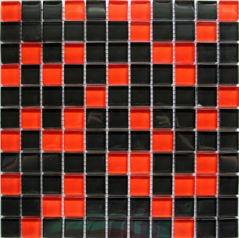 Плитка CRYSTAL BLACK RED МОЗАИКА