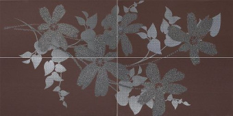 Плитка VERSAL MARRONE KWIAT ПАННО