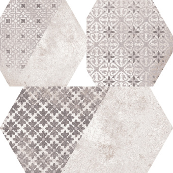 Плитка Cerlat Ginebra Hex Gris Пол