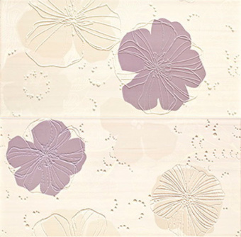 Плитка ALTA FLOWERS CREAM ПАННО ИЗ 2ШТ