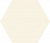 Плитка Codicer 95 Basic Cotton Hex 25 Стена (Пол)