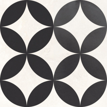 Плитка Azulindus&Marti Dorian Antracita Circle Стена/Пол