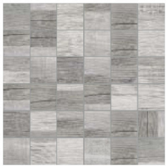 Плитка La Fenice Wowood Silver (Tozz. 5х5) Мозаика